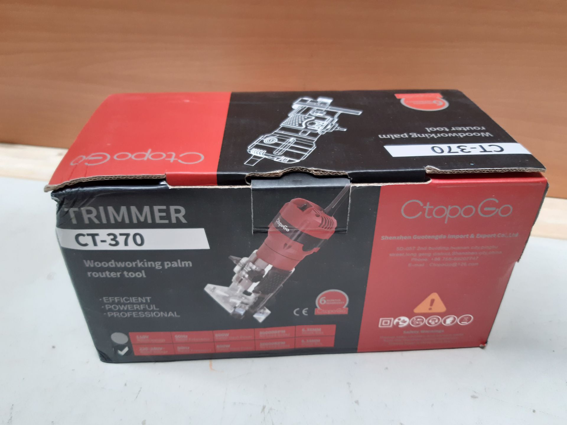 RRP £59.99 CtopoGo Compact Wood Palm Router Tool Hand Edge Trimmer - Image 2 of 2