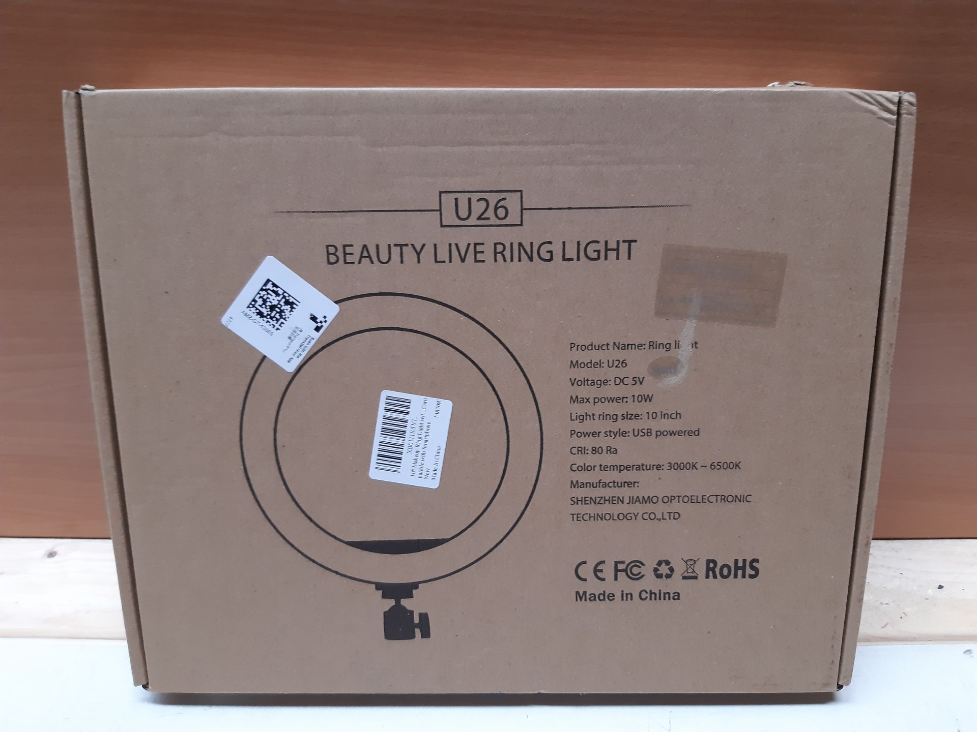 RRP £18.98 10'' Makeup Ring Light with Tripod Stand and Phone Holder - Image 2 of 2