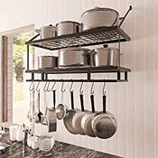 RRP £59.99 KES Pot Pan Rack for Kitchen Hanging
