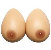 RRP £35.99 Forever Young UK Silicone Breast Form Full Boob TV Nipple Cup D