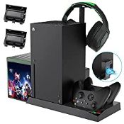 RRP £38.99 Vertical Cooling Stand with Cooling Fan for Xbox Series X Console & Controller