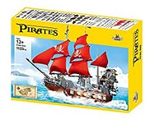 RRP £39.98 APOSTROPHE Games Pirate Ship Building Block Set (1
