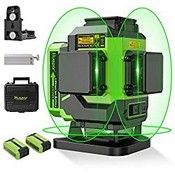 RRP £179.99 Huepar Laser level 3D Green Beam Self-Leveling Leveling