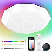 RRP £39.98 Alexa Smart LED Ceiling Lights with Remote 36W 2880lm