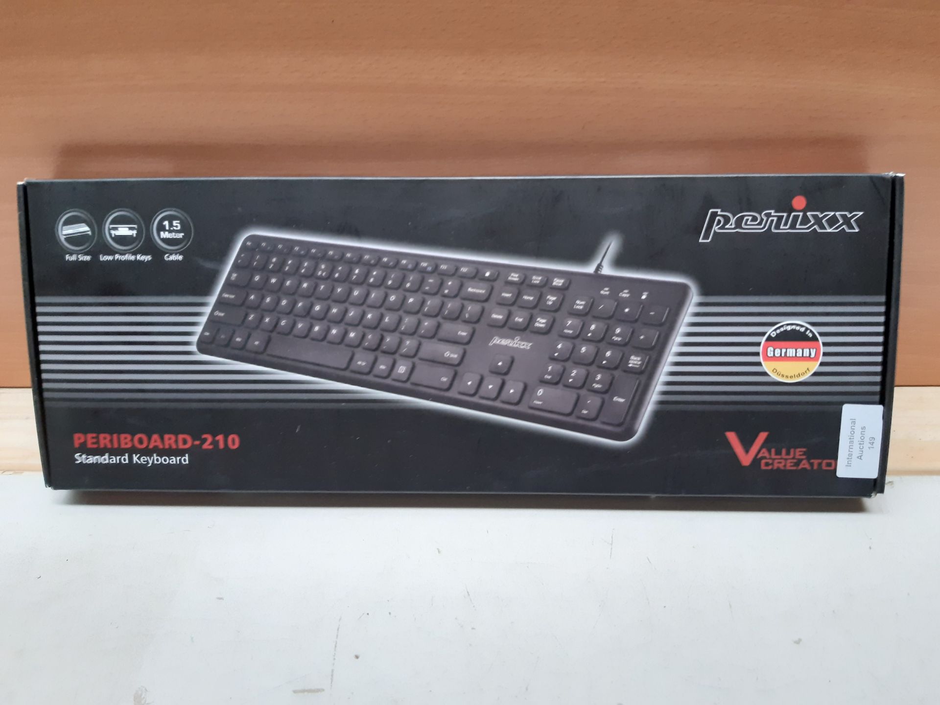 RRP £17.99 Perixx PERIBOARD-210 Wired Full-Size Keyboard with - Image 2 of 2