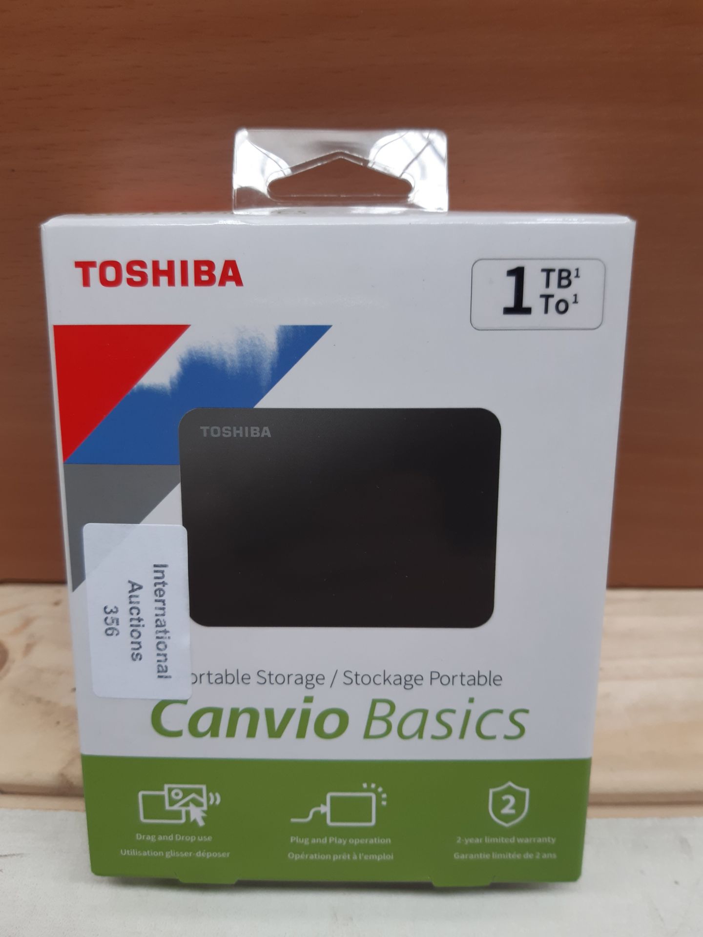 RRP £44.28 Toshiba 1TB Canvio Basics Portable External Hard Drive - Image 2 of 2