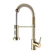 RRP £65.00 Onyzpily Gold Kitchen Taps Kitchen Sink Mixer tap with