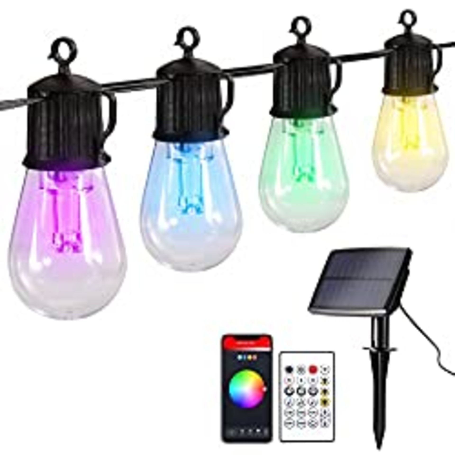 RRP £34.42 Solar Festoon Lights Outdoor