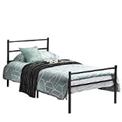 RRP £69.98 Aingoo Single Bed Frame Solid 3Ft Metal Beds Frame