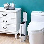 RRP £22.19 Ejoyous 3L Large Capacity Toilet Brush and Waste Bin Set