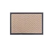 RRP £16.99 RECYCO Chevron Rubber Door Mats Outdoor & Indoor - Heavy Duty Washable Rug