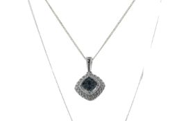 9ct White Gold Diamond Pendant 0.15 Carats - Valued by GIE £810.00 - 9ct White Gold Diamond