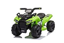 RRP £59.99 RICCO Electric Ride On Quad Bike ATV with Music and Light (GREEN)