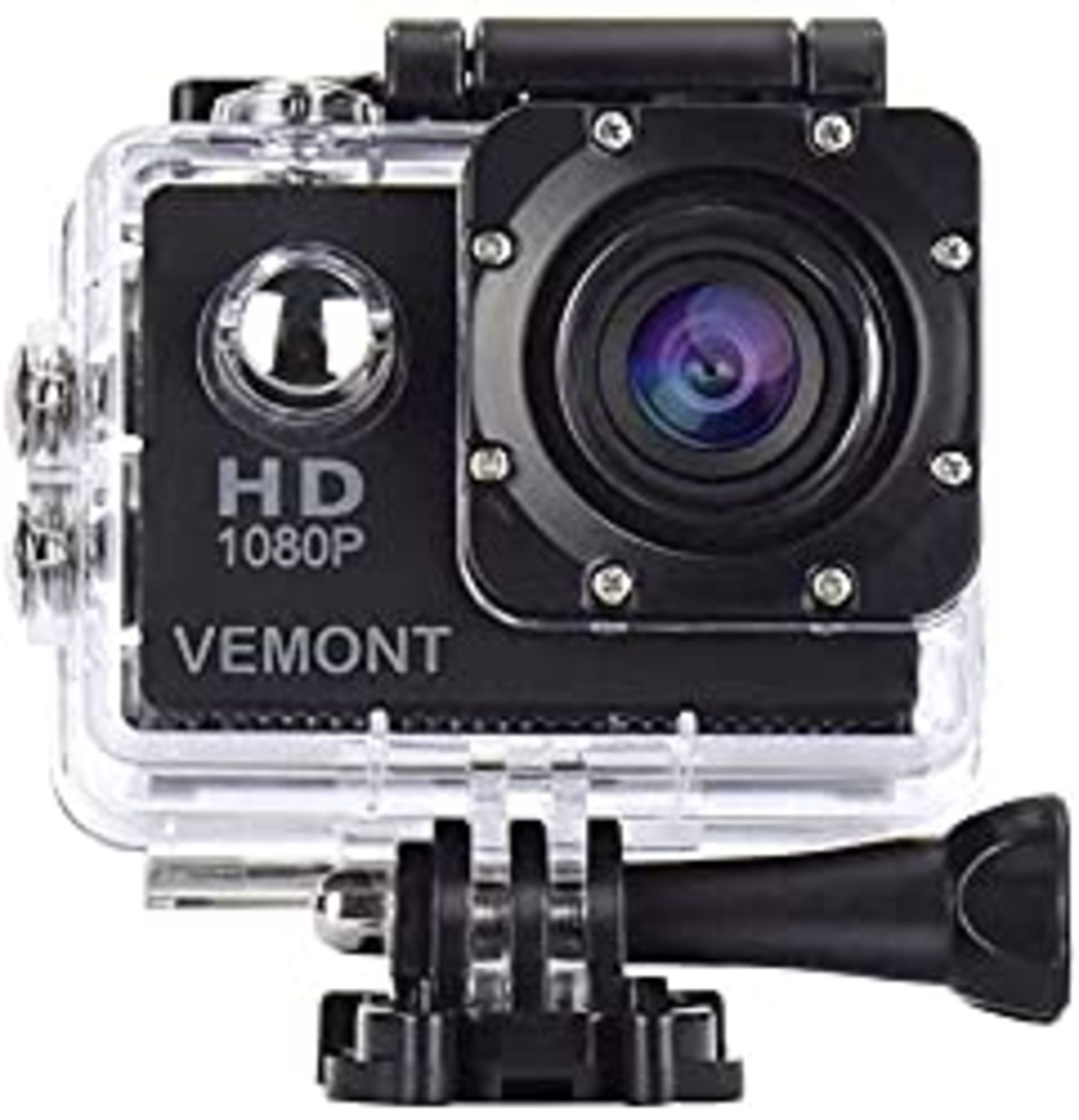 RRP œ27.98 VEMONT Full HD 2.0 Inch Action Camera 1080P 12MP Sports