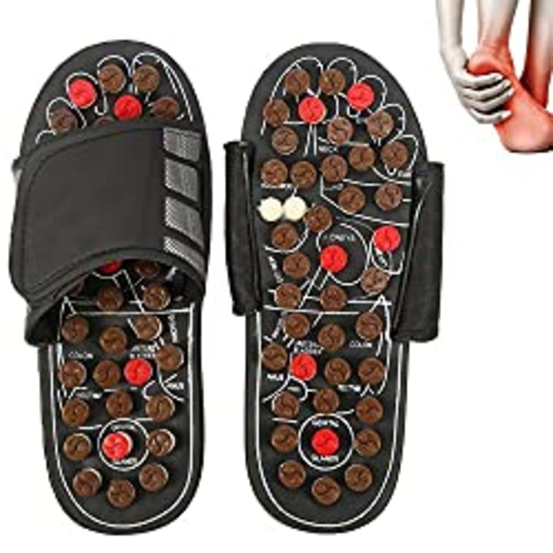 RRP œ15.23 Magnetic Therapy Massage Shoes Foot Reflex Zones Acupressure