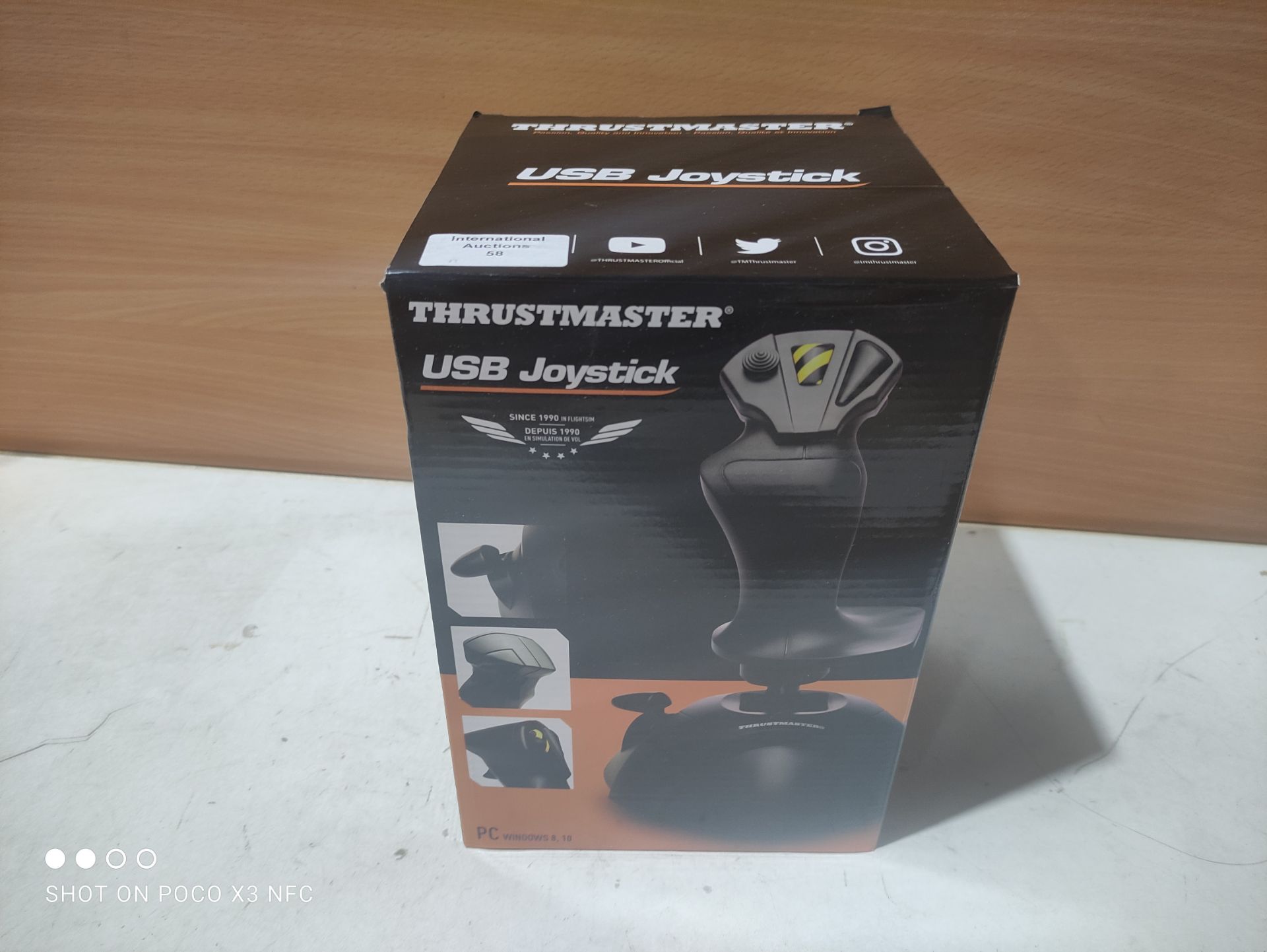 RRP £24.90 Thrustmaster USB Joystick -Ergonomic handle with enlarged rest - for Windows - Image 2 of 2