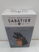 RRP £49.99 Sabatier Original 5 Piece Knife Block Set with High