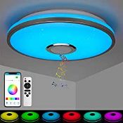 RRP £38.99 LED Music Ceiling Light with Bluetooth Speaker for