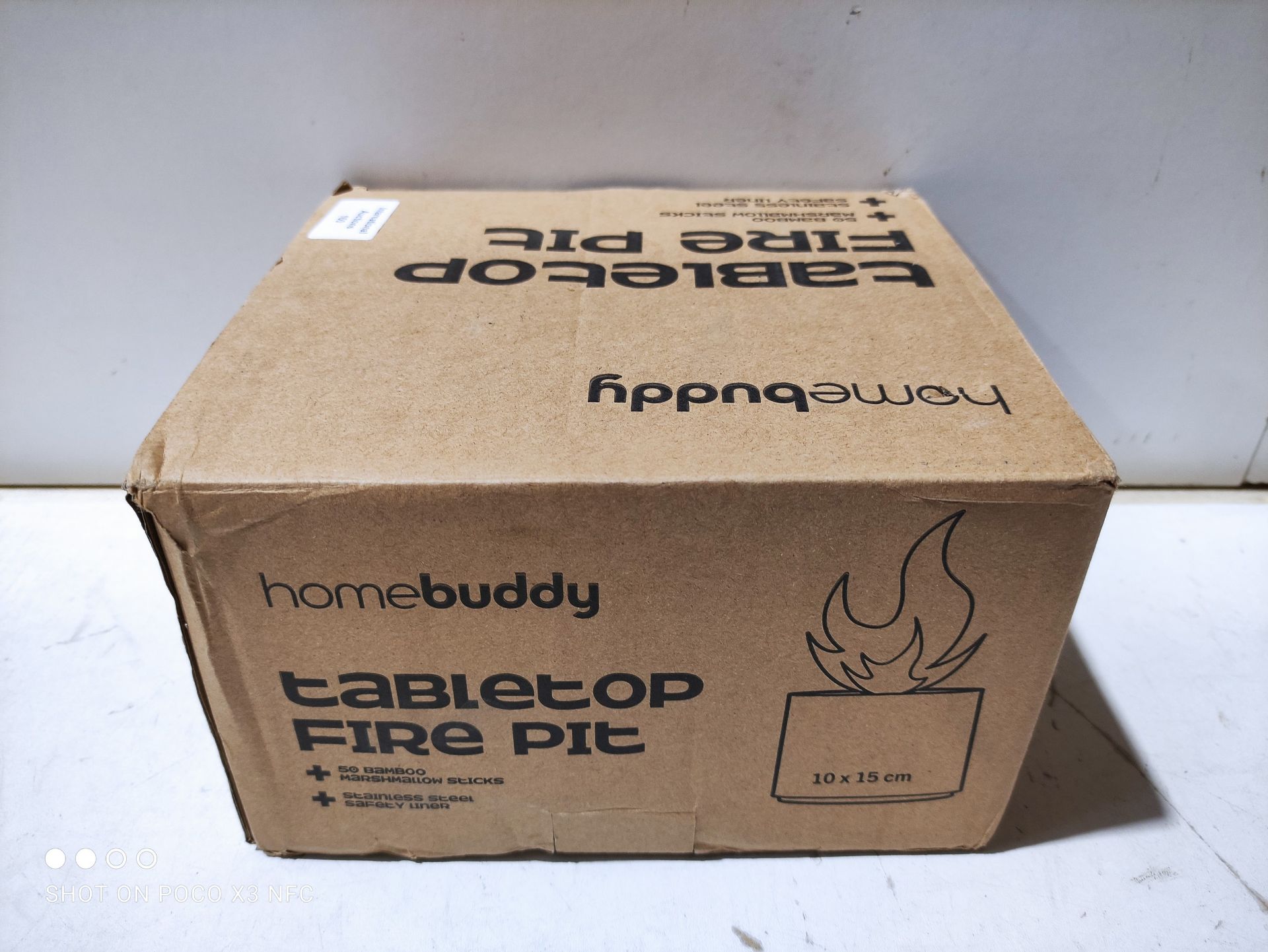 RRP £47.72 HomeBuddy Tabletop Fireplace - Bio Ethanol Table Top Fire Pit - Image 2 of 2