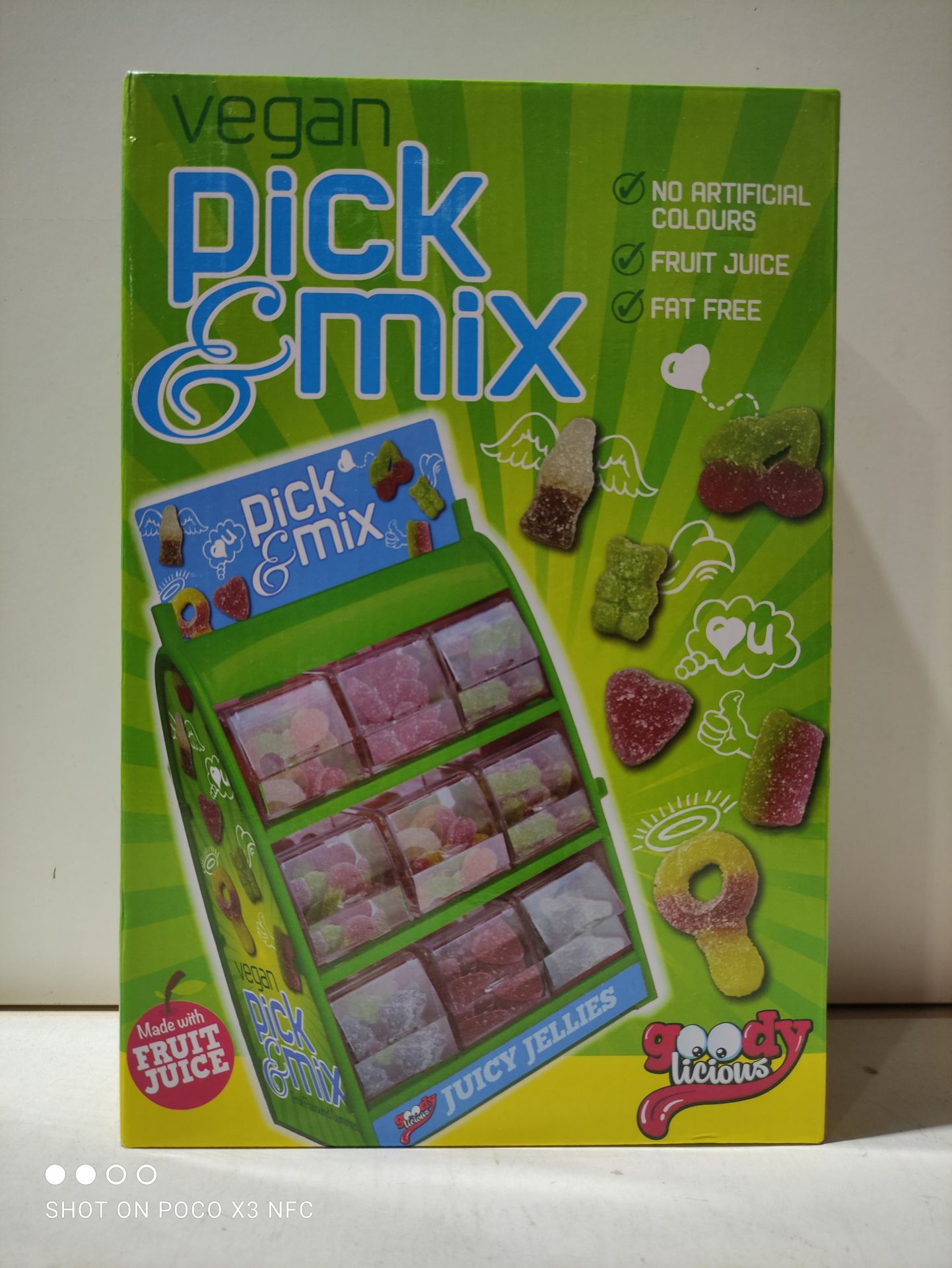 RRP £15.98 Goody Licious Vegan Pick and Mix Shop Stand with 9 Vegan Sweet Options - Image 2 of 2
