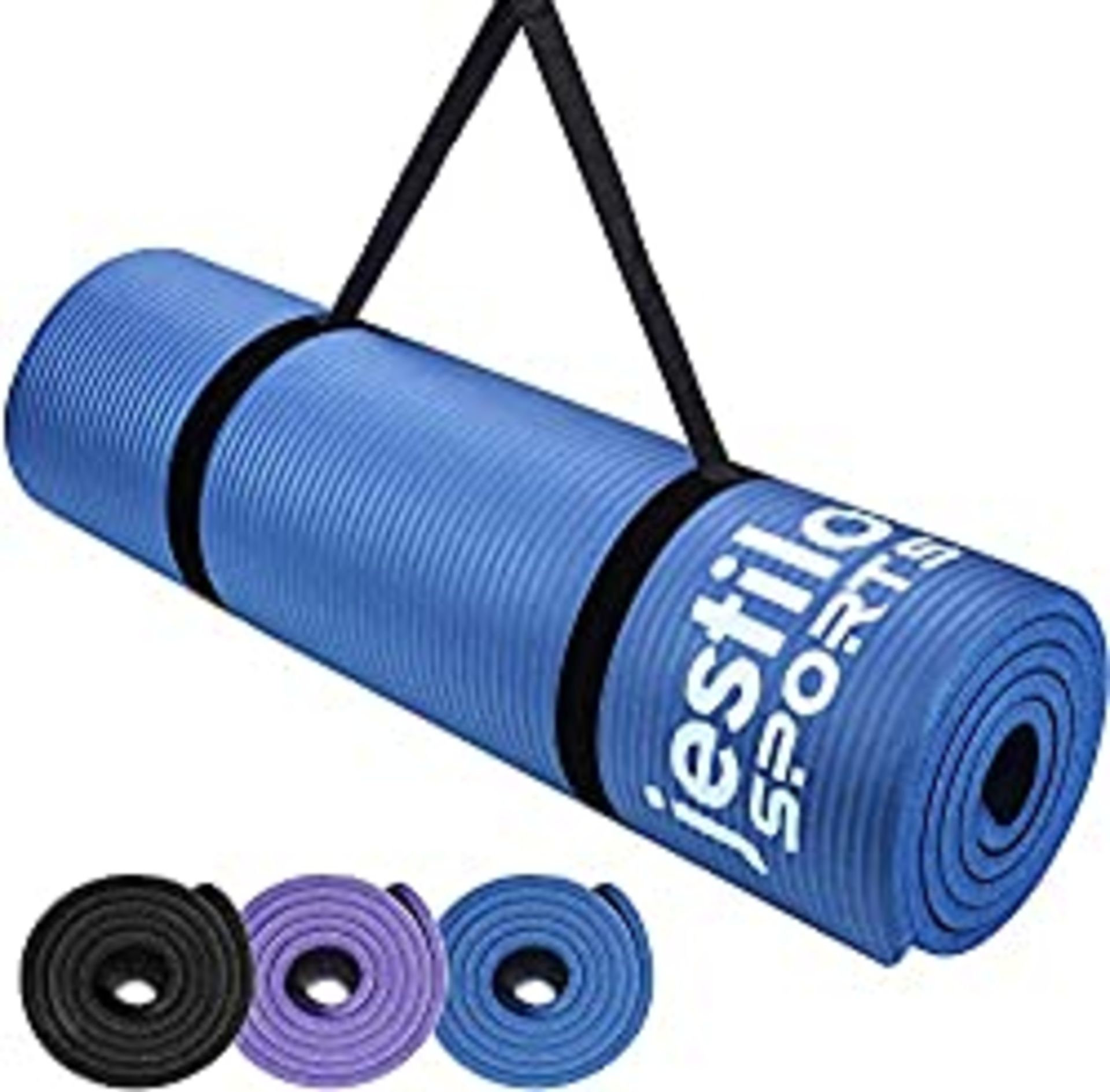 RRP £17.99 Jestilo Yoga Mat for Women and Men| Non-slip NBR exercise mat | Eco-friendly