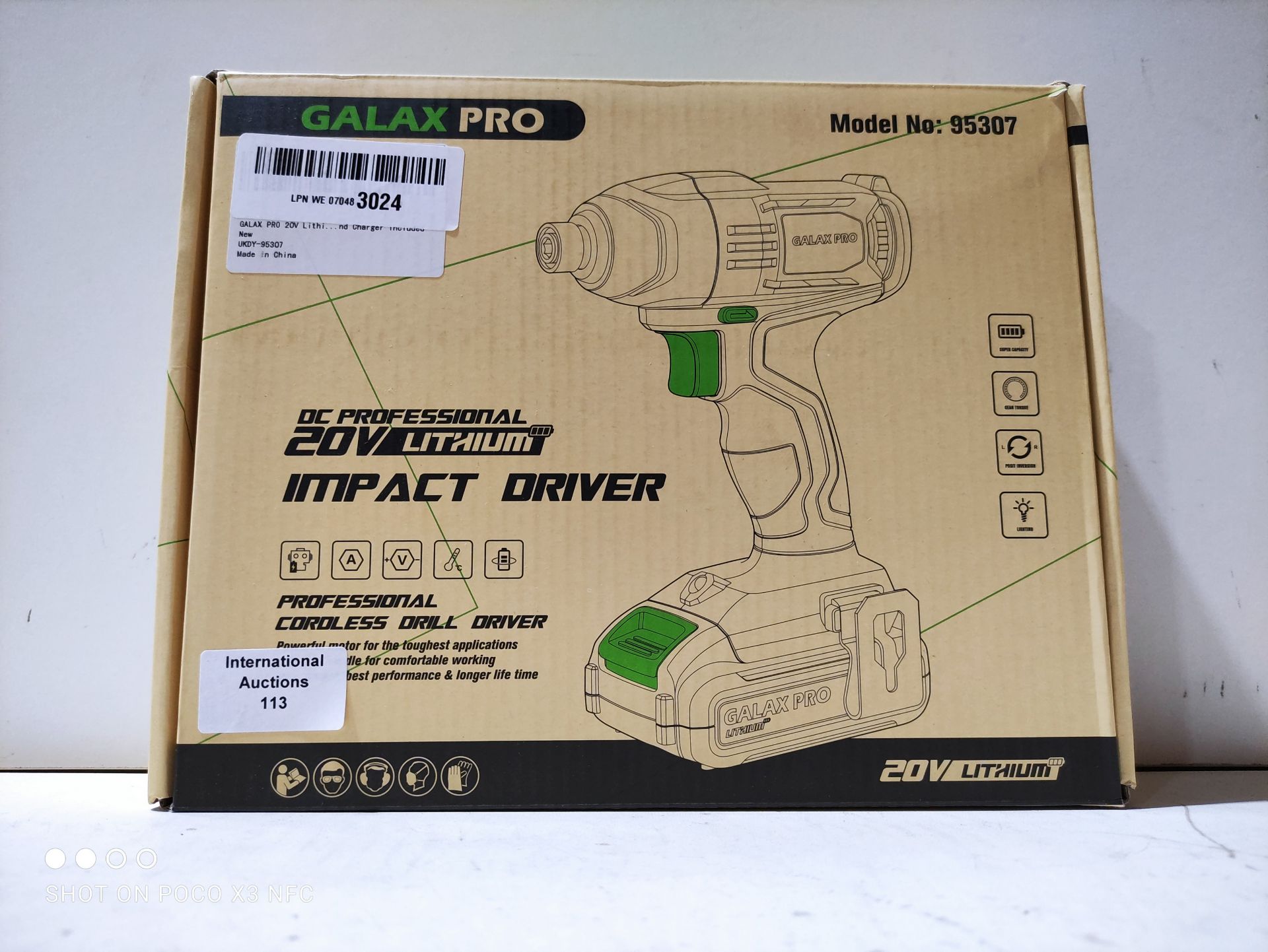 RRP £50.48 GALAX PRO Cordless Impact Driver 20V - Image 2 of 2