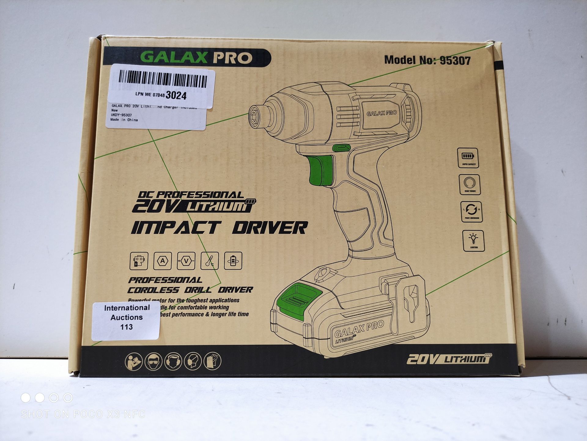 RRP £50.48 GALAX PRO Cordless Impact Driver 20V - Image 2 of 2