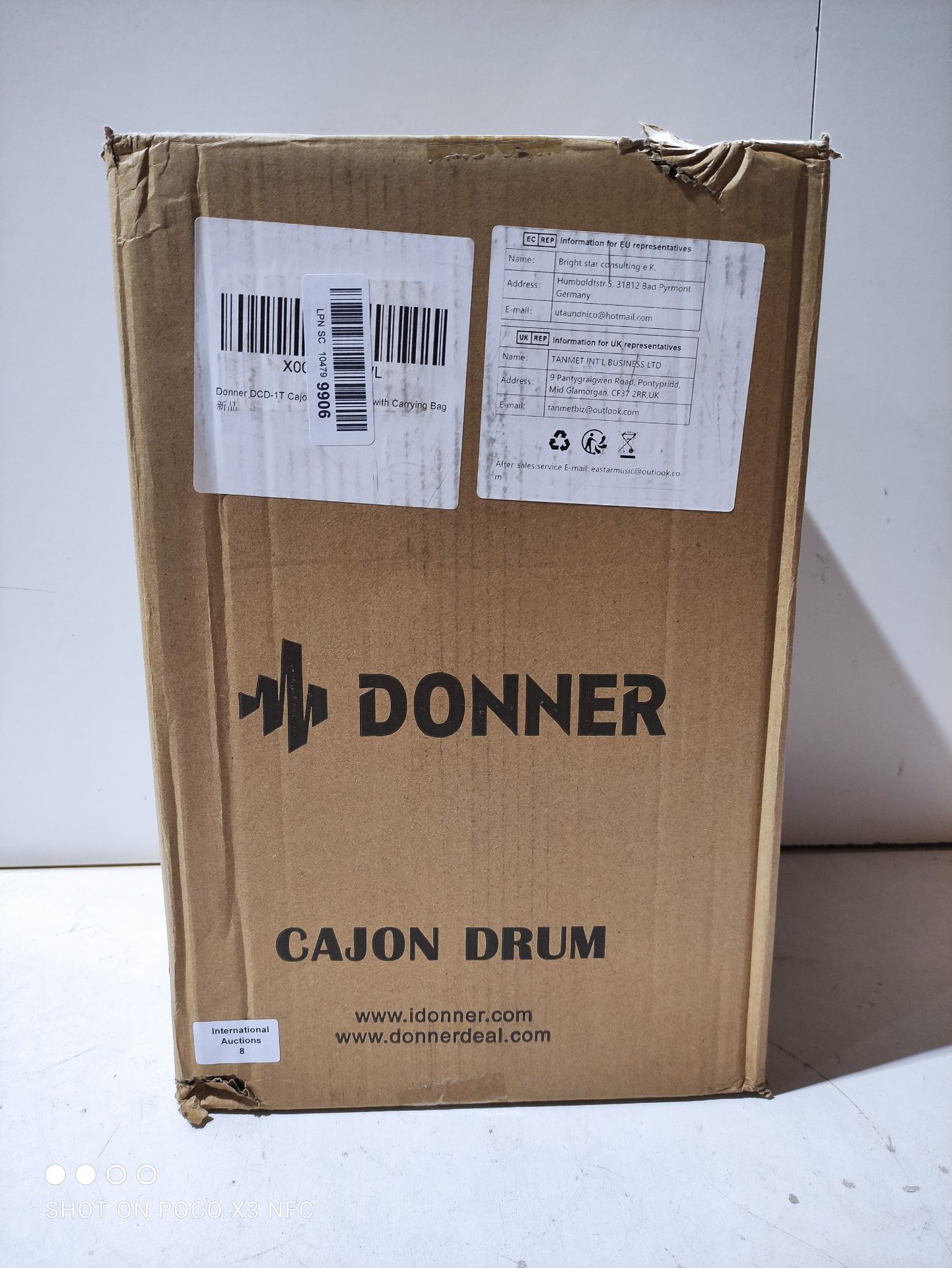 RRP £74.99 Donner DCD-1T Cajon Drum Box Mini Wooden Cajon Drum - Image 2 of 2