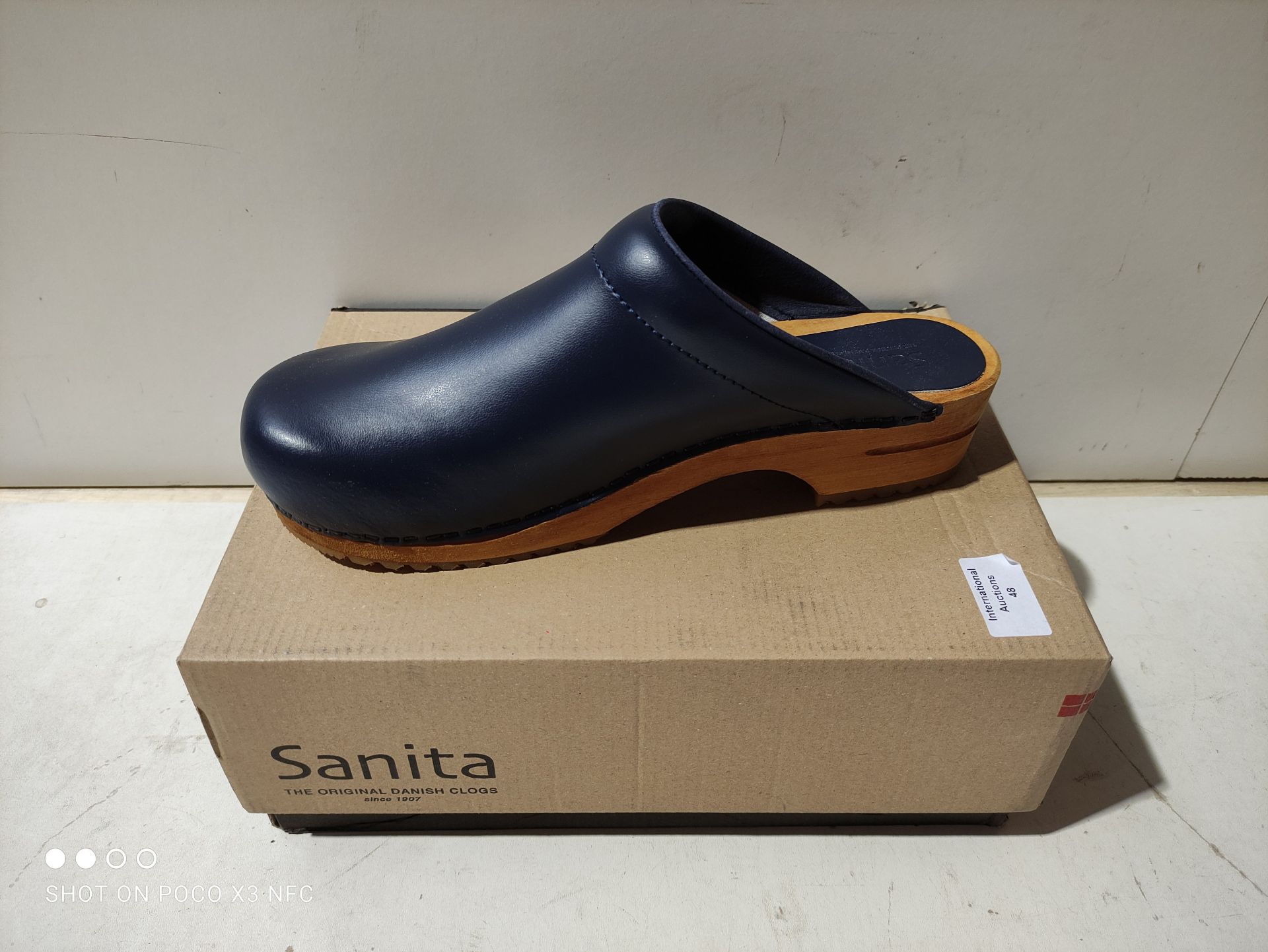 RRP £53.98 Sanita Lars Mule Clog | Original Handmade Wooden Leather Clog for Men - Image 2 of 2