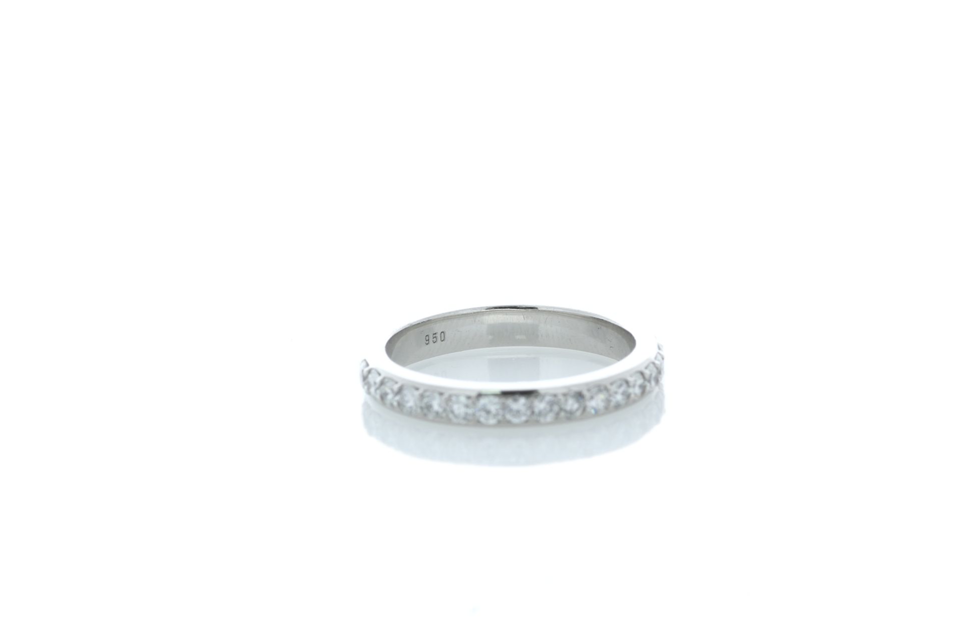 Platinum Claw Set Semi Eternity Diamond Ring 0.45 Carats - Valued by GIE £4,710.00 - Platinum Claw - Image 2 of 3