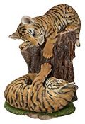 RRP £94.99 Realistic Playful Tiger Cubs | Resin Home or Garden Decoration | RL-PF17-B