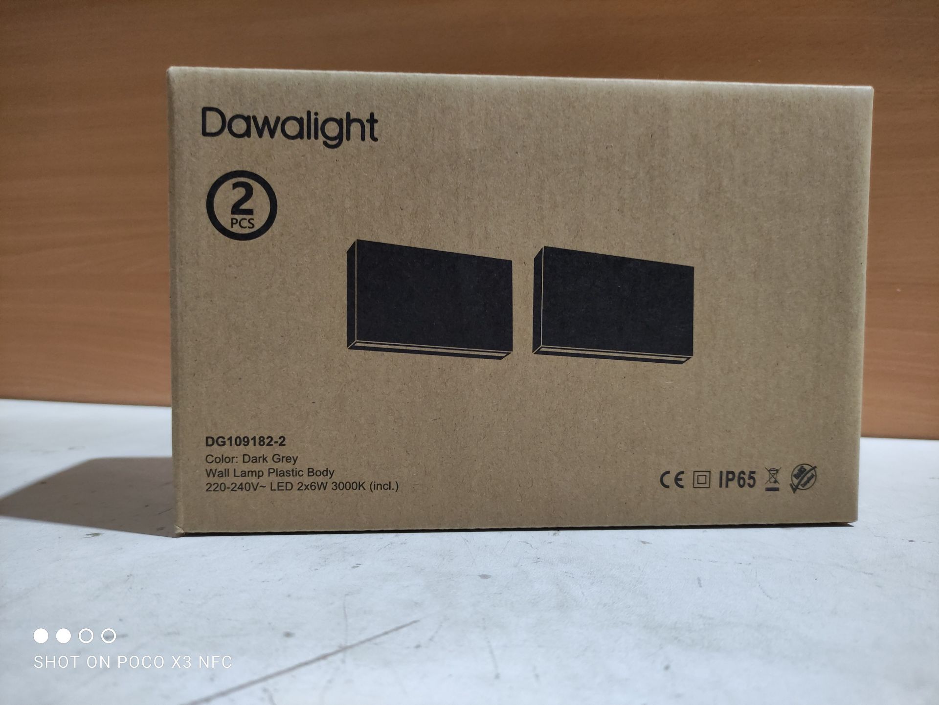 RRP £61.99 DAWALIGHT 2 Pcs Outdoor Up and Down Lights Mains Powered - Image 2 of 2