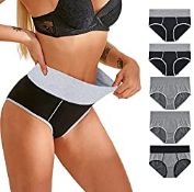 RRP £12.98 Ladies High Waist Knickers Women Underwear Multipack