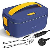 RRP £28.55 YISSVIC Electric Lunch Box 1.5L Electric Thermal Lunch