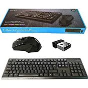 RRP £15.98 ProTech Multimedia Wireless USB Keyboard & Mouse Combo