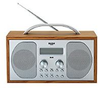 RRP £62.72 BUSH DAB/FM STEREO RADIO IN A WOODEN CABINET