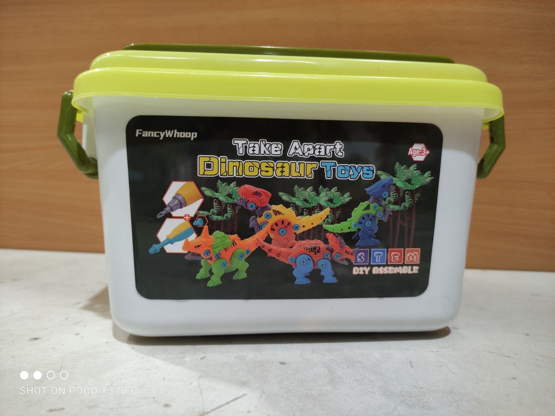 RRP £12.98 Take Apart Dinosaur Toys for Kids - with Storage Box & Electric Drill - Image 2 of 2