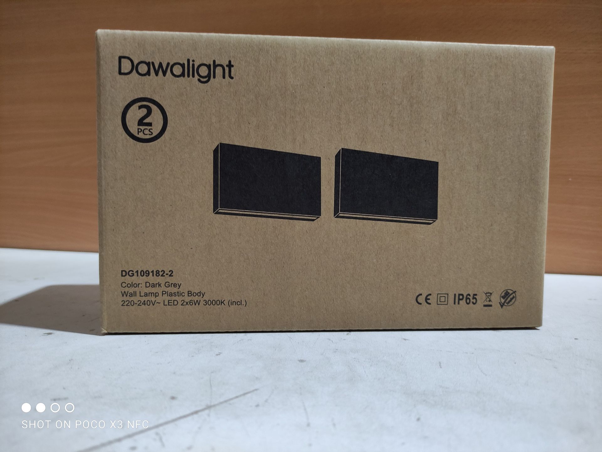 RRP £61.99 DAWALIGHT 2 Pcs Outdoor Up and Down Lights Mains Powered - Image 2 of 2