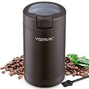 RRP £13.99 YISSVIC Coffee Grinder Electric Blade Coffee Grinder