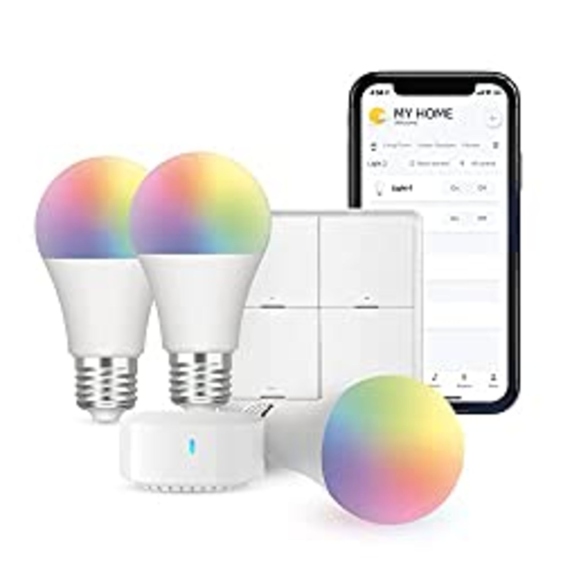 RRP £42.98 BroadLink Smart Home BLE Starter Kit - Includes 3 Bulbs