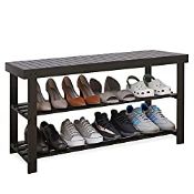 RRP £37.99 SMIBUY Shoe Rack Bench Organizer