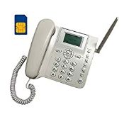 RRP £47.99 BW Wireless Quad Band GSM Desk Phone - 2.4 Inch LCD Screen