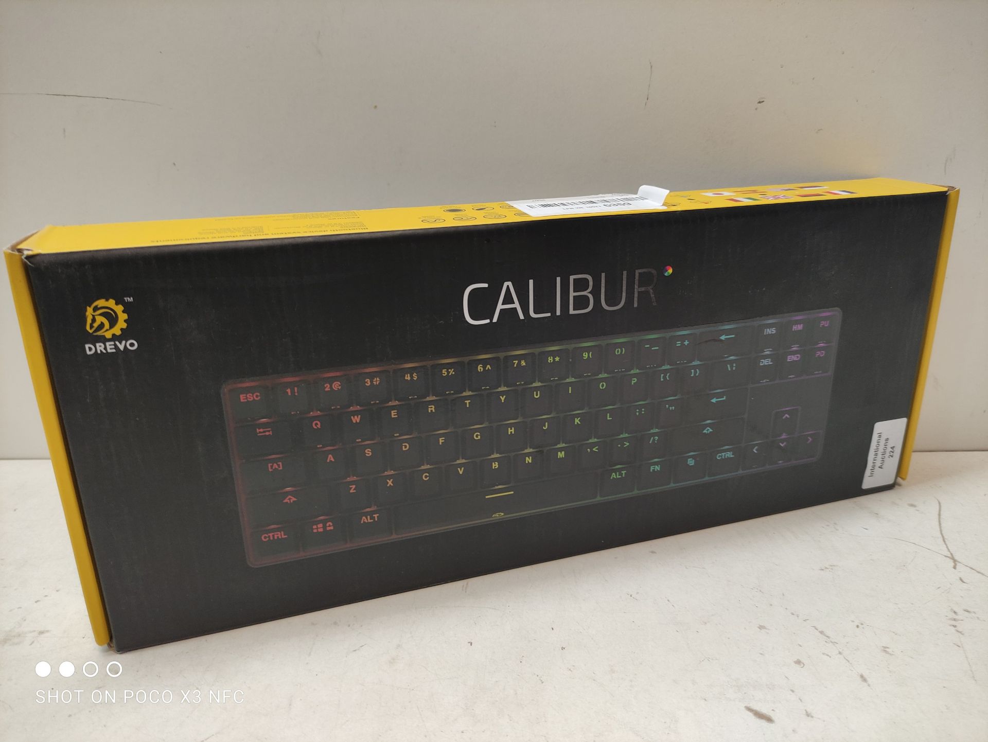 RRP £37.08 DREVO Calibur 72 Key Gaming Mechanical Keyboard RGB - Image 2 of 2