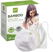 RRP £7.82 Organic Bamboo Nursing Breast Pads