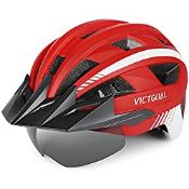 RRP £29.99 Victgoal Bike Helmet for Men Women with Led Light Detachable