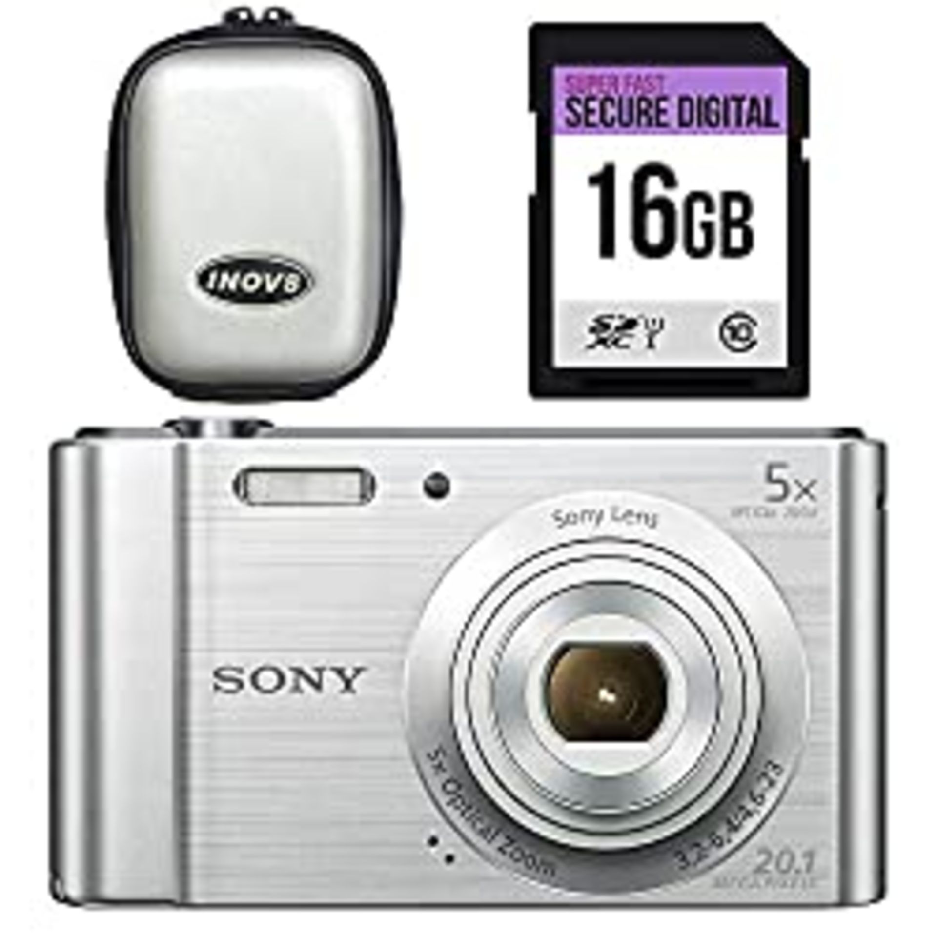 RRP £119.00 Sony Dsc-W800 Digital Compact Camera Bundle