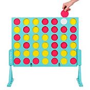 RRP £42.98 THE TWIDDLERS - Giant Connect 4 Outdoor Garden Game with Waterproof Storage Bag