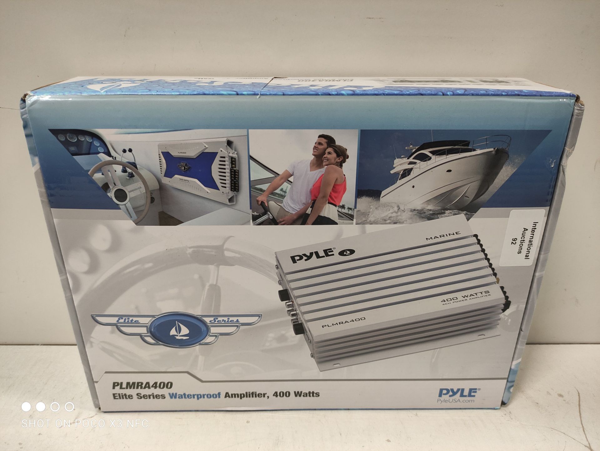 RRP £56.00 Pyle PLMRA400 400W 4 Channel Waterproof Marine Amplifier - Image 2 of 2