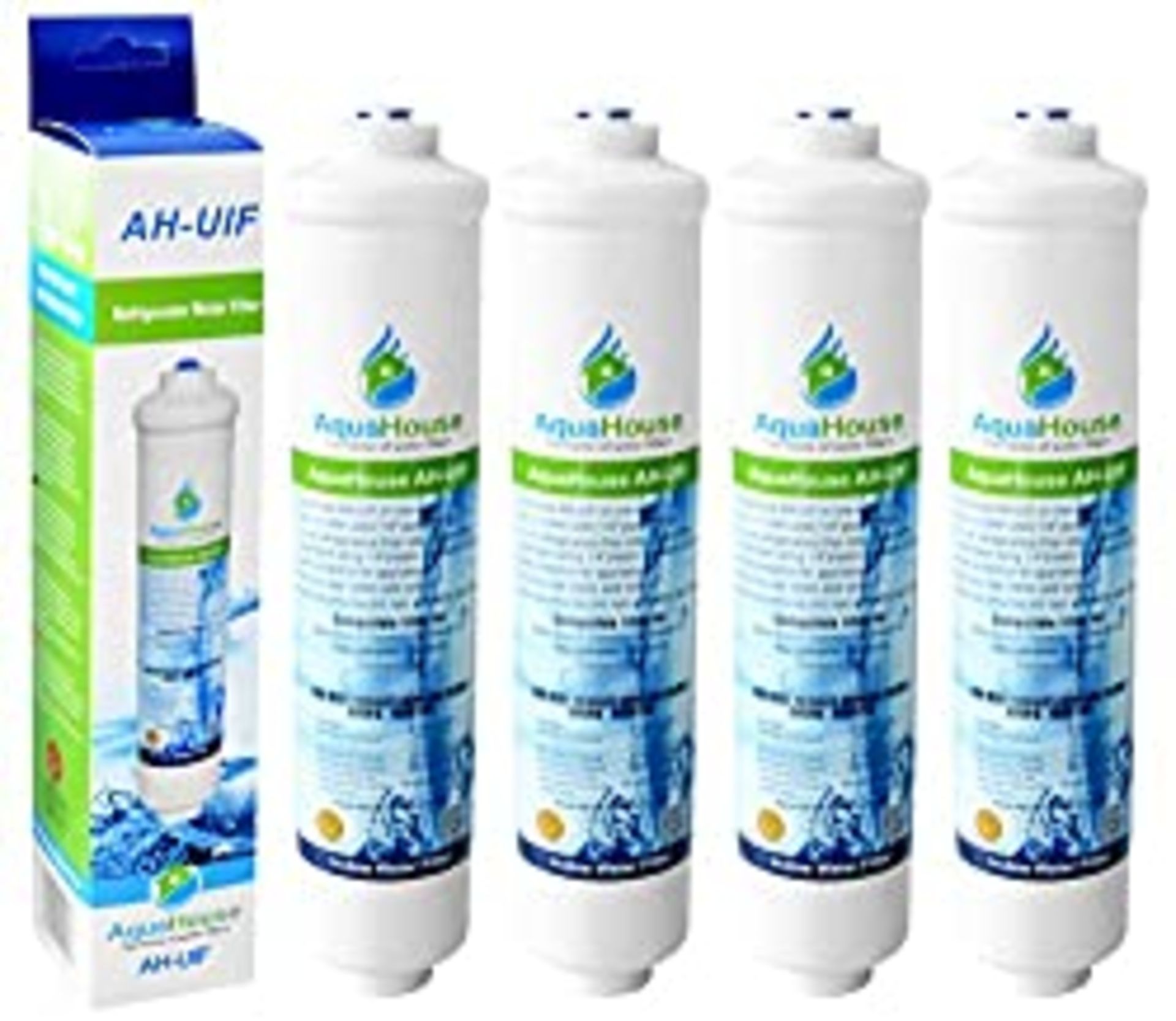 RRP £26.88 4X AquaHouse AH-UIF Universal Fridge Water Filter fits