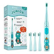 RRP £22.99 Vekkia Dragon Lord Sonic Rechargeable Kids Electric Toothbrush